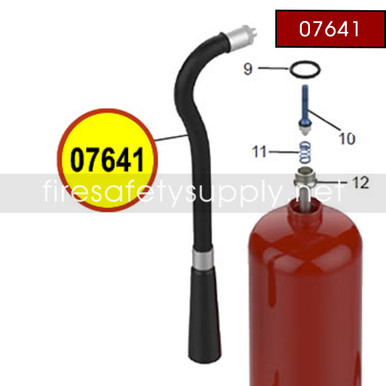 Amerex 07641 Hose & Horn Assembly, Aluminum (3/8