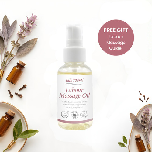 Labour massage Oil, with Clary sage, clove oil. Pain relief for labour, reduces stress, calming birth