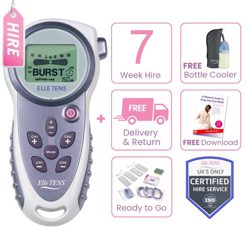 Elle TENS hire Labour TENS machine with Free pain relief for labour guide and free delivery