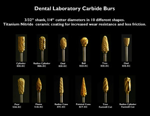 Mastercut Dental Lab Burs 1/4" cutter dia., 3/32" shank dia. Mastercut Dental Lab Burs 1/4" cutter dia., 3/32" shank dia.