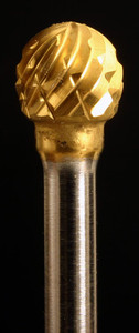 Industrial Carbide SD Round Bur,  1/8" shank coated Industrial Carbide SD Round Bur,  1/8" shank coated