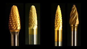 Industrial Carbide Burs, Tree and Pointed Tree shapes, 1/4" shanks Industrial Carbide Burs, Tree and Pointed Tree shapes, 1/4" shanks