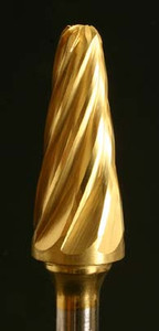 Industrial Bur, Radius Cone shape, 1/4" shank, power carving bur. Industrial Bur, Radius Cone shape, 1/4" shank, power carving bur.
