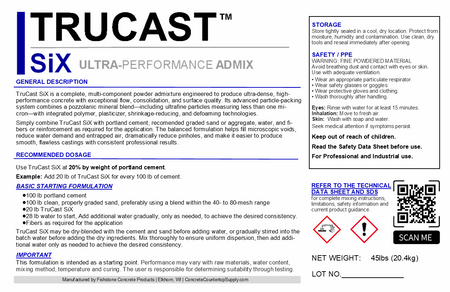 TruCast™ SiX, Ultra-Performance Admix