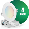 Colour Selectable  4" LED Slim Panel 4 pack