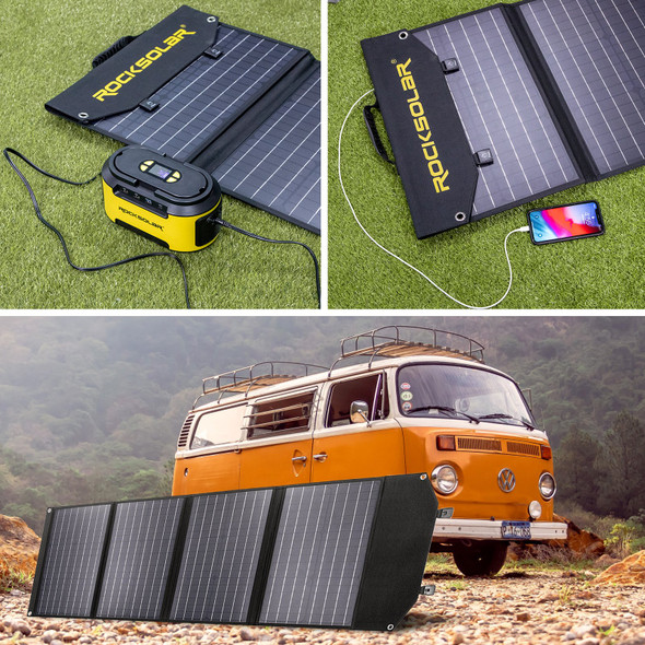 100W Foldable & Portable Solar Panel