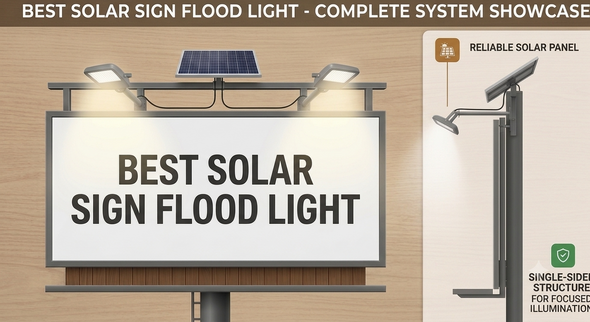 billboard, sign solar light