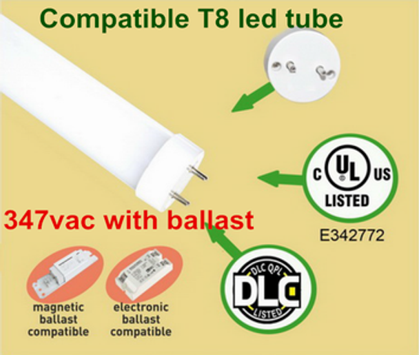 Ballast-compatible LED T8