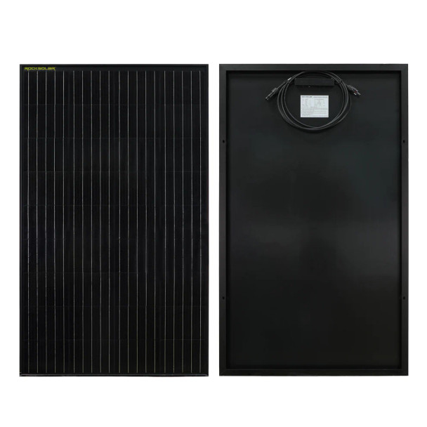 Black Diamond 150W 12V Rigid Monocrystalline Solar Panel