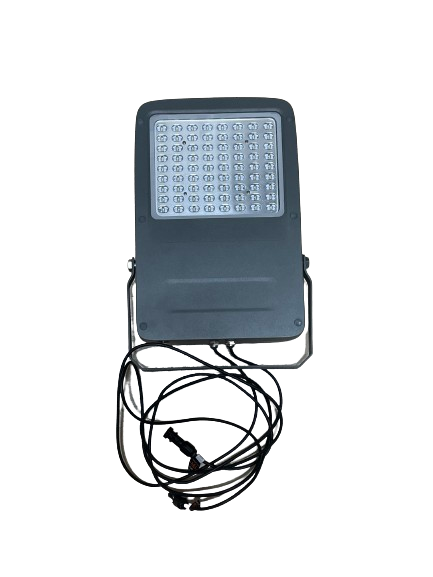 Eco-friendly Solar-Powered LED Flood Light with adjustable power from 15W to 50W, providing bright illumination for outdoor spaces like gardens and pathways. Easy installation with weather-resistant design and smart sensor technology.