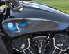 Custom motorcycle graphics for Indian Scout – Nightwalker wolf decal set