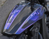 Custom vinyl decal with mystical wizard and lightning spell