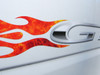 GT  Flames  -  True Fire - 3 pc windshield & Body decal set