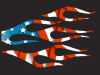 American Flag Flames - 6pc set