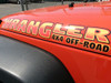 Orange hood decals shown