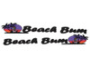 Beach Bum Tiki - 2pc decal set