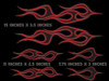 Devil's Tails - Flame decals - Demon Red - 6pc set