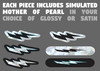 Lightning Bolt - Fret Marker decals - 140 pc set