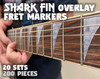 Shark Fin Overlay Fret Markers - 200 pieces/20 sets