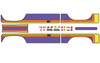 Element RC Enduro - Stripes (purple/orange/yellow) body decal set