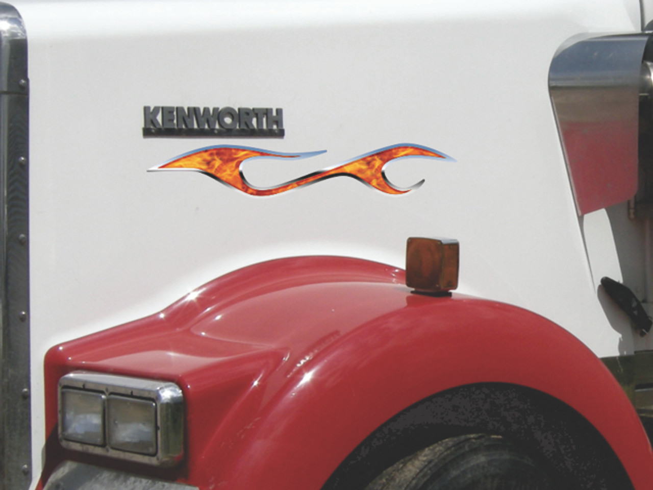 Flame decals for semi trucks