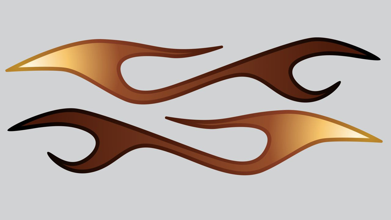 vinyl flame decal kit