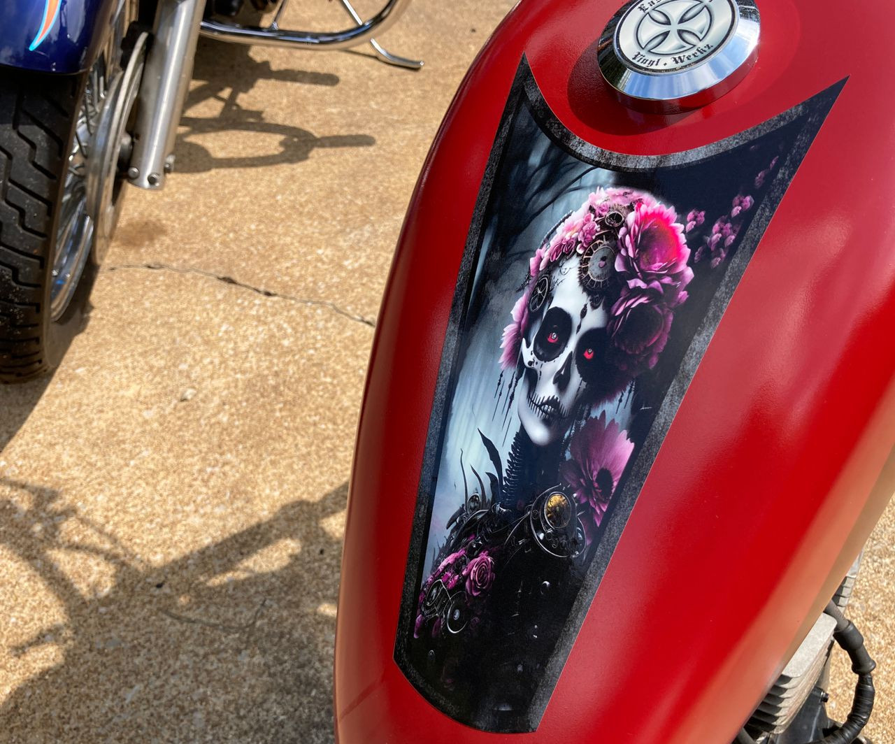 woman motorcyclist graphics