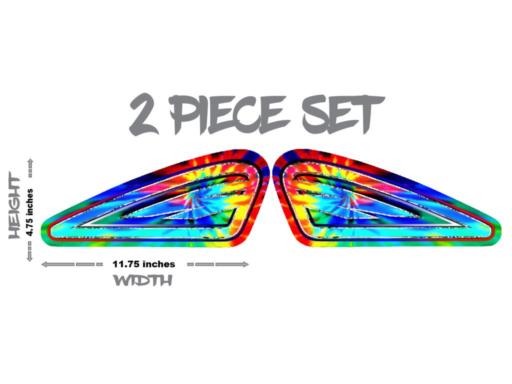 Old Skool Tie Dyed | 2pc set | Sportster tank panels