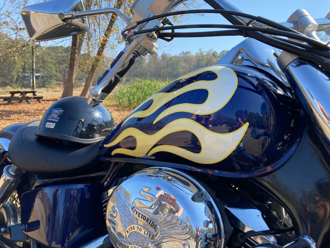 Lemon Zest Yellow Motorcycle Flame Decals - 6pc Set | East Coast