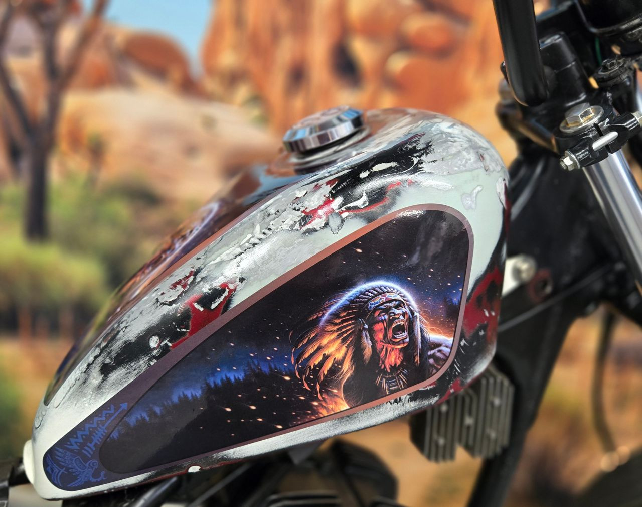 Harley-Davidson タンク 黒/赤/青 Harley-Davidson ABS Plastic Gas Tanks Decals For 1976 Amf Harley