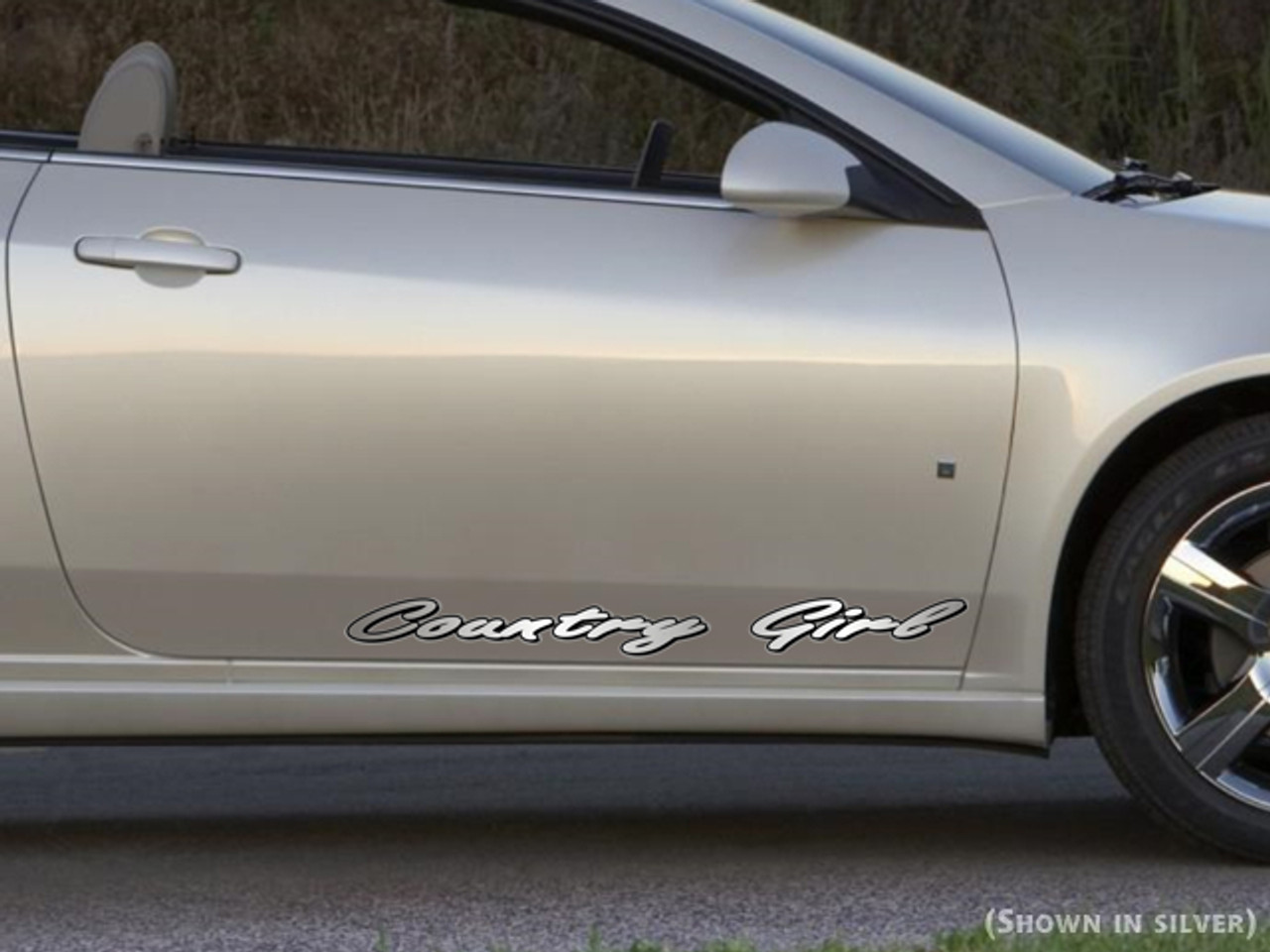 Get 2 and use as side body graphics as shown (in Silver).