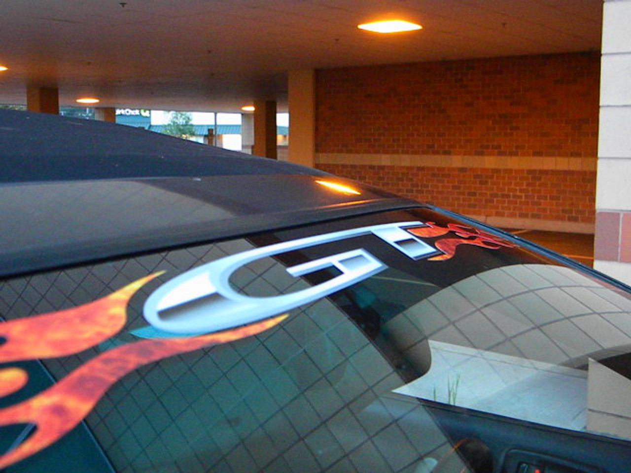 GT  Flames  -  True Fire - 3 pc windshield & Body decal set