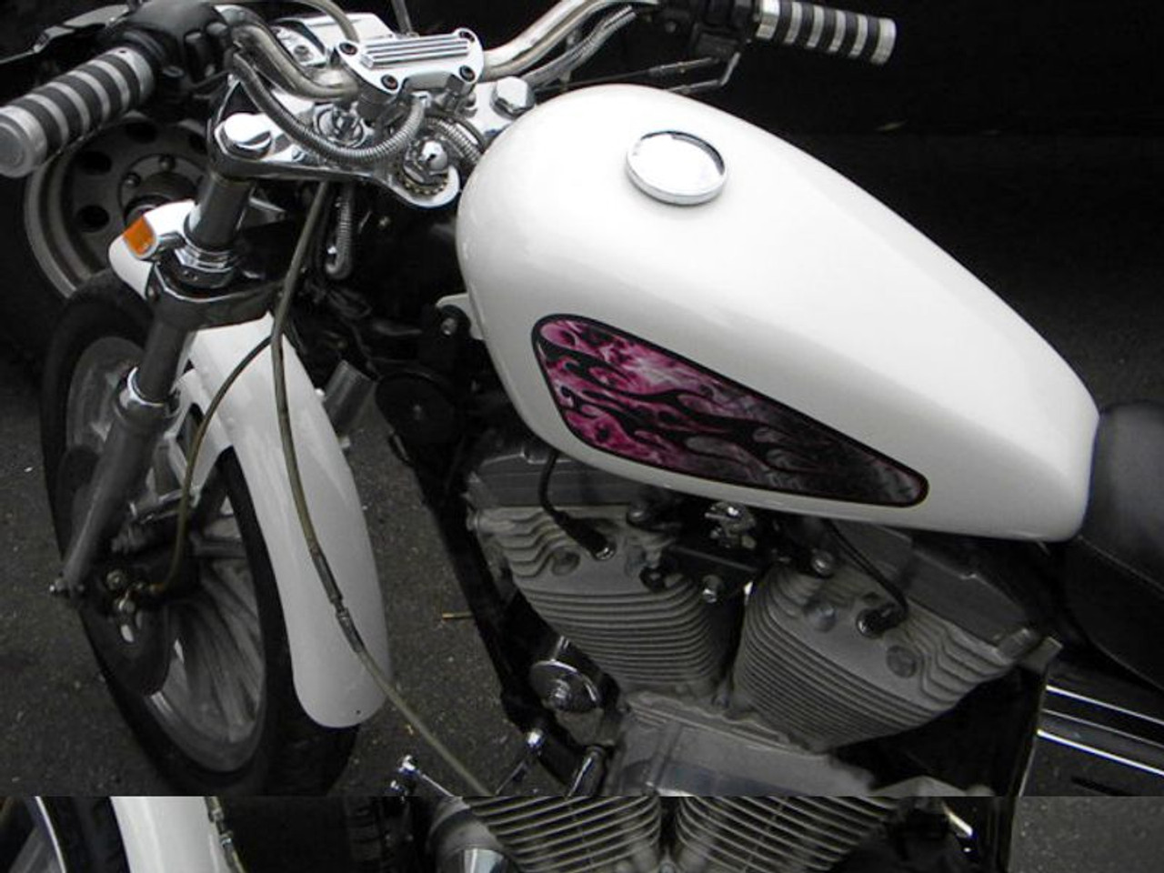 Shown on a `97 Sportster with 3.3 gallon Tank.