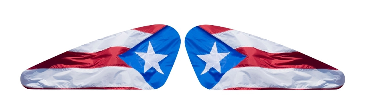 Puerto Rico Flag  2 pc set- Sportster tank panels