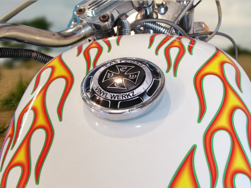 Old School Harley Flames Harley-Davidson Fire Flame 1996年製