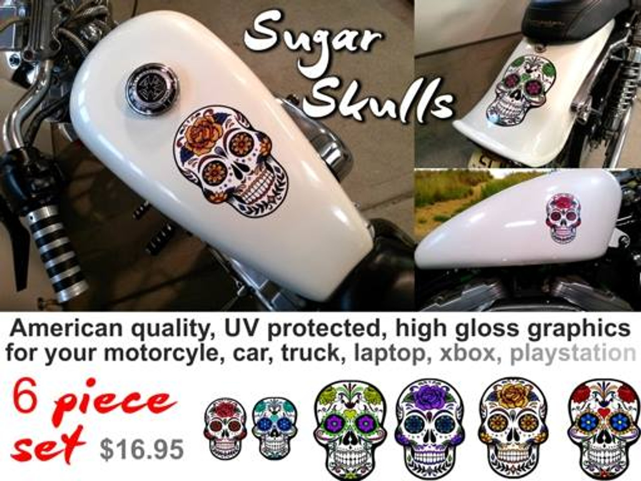 sugar skull decals car