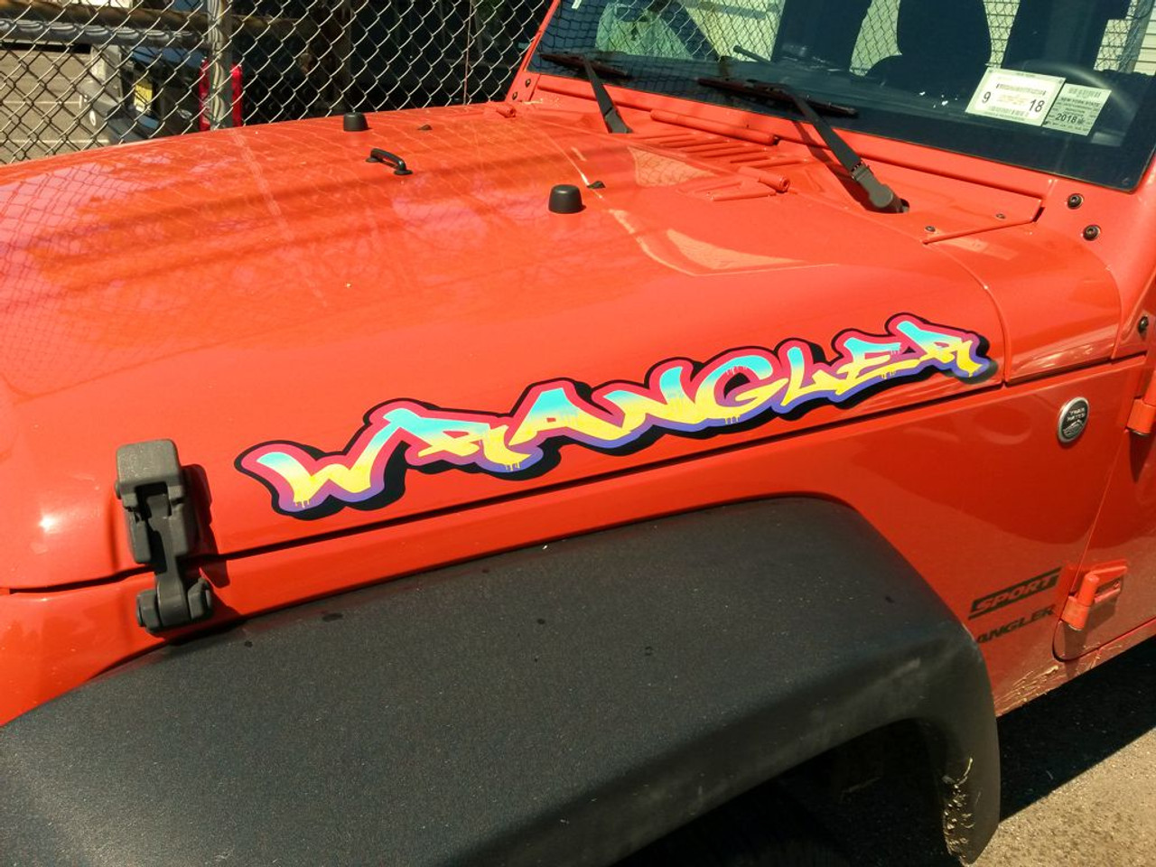 Wrangler Graffiti | Jeep Hood decals | 2pc. set