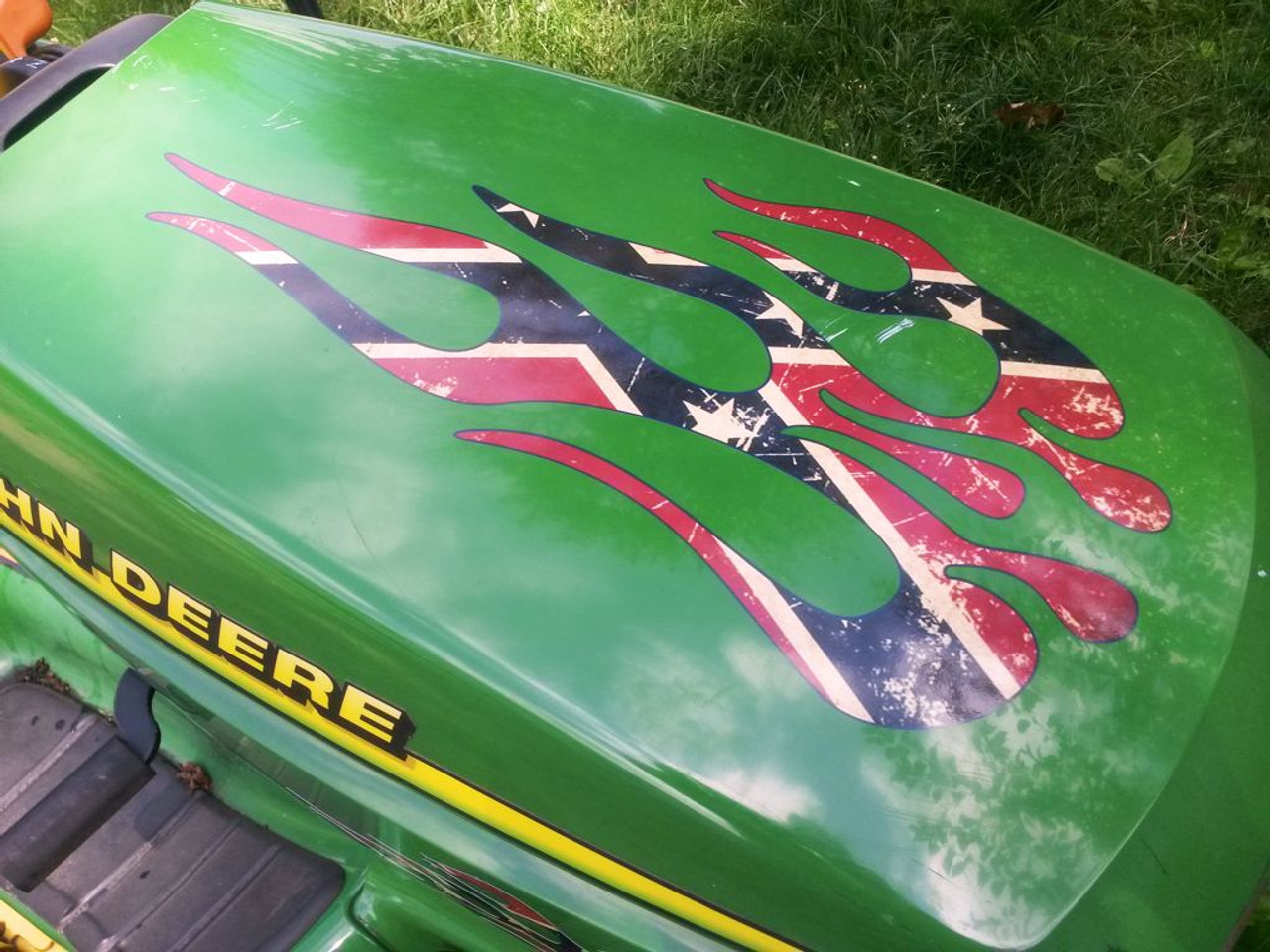 rebel flag john deere logo