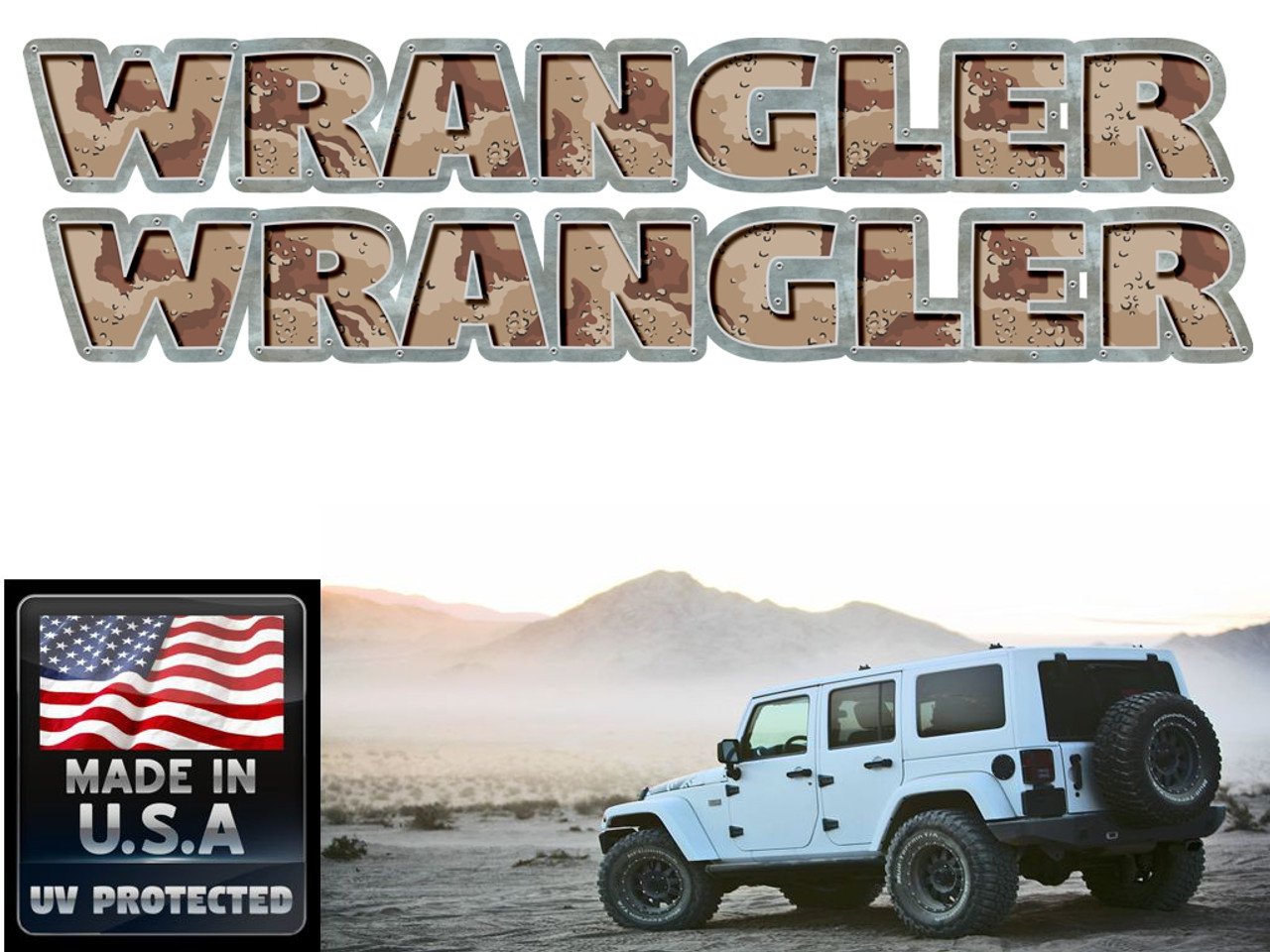 Jeep Wrangler Desert Camo 2 piece set