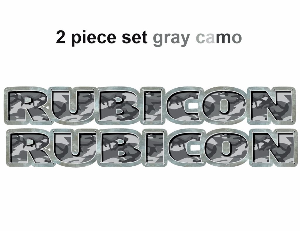 Gray camo 2 pc set