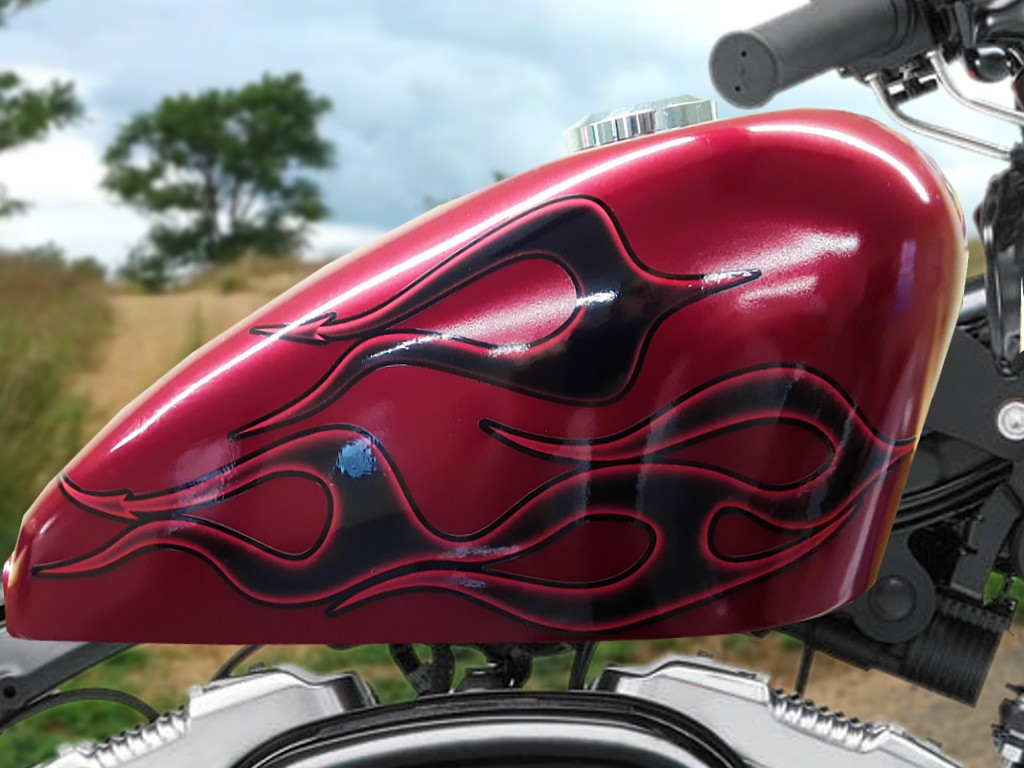 Devil's Tails | Flame decals | Demon Red | 6pc set