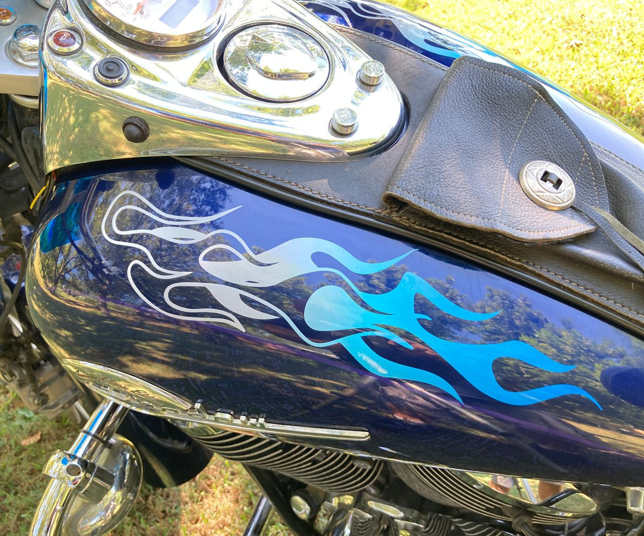 Chaser Motorcycle Flames 2 pc set - Pick Your Color - East Coast