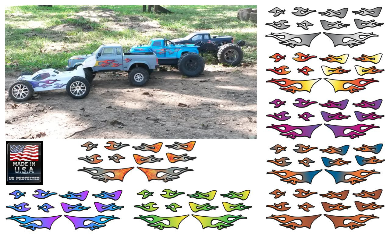 Choose from 8 Color options for your RC body