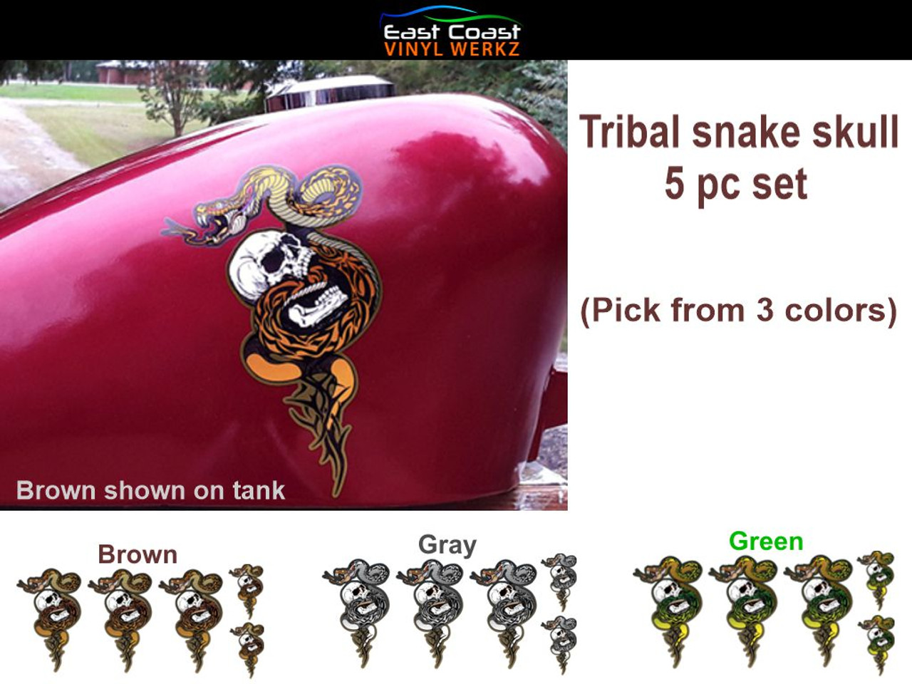 tribal cobra head decal