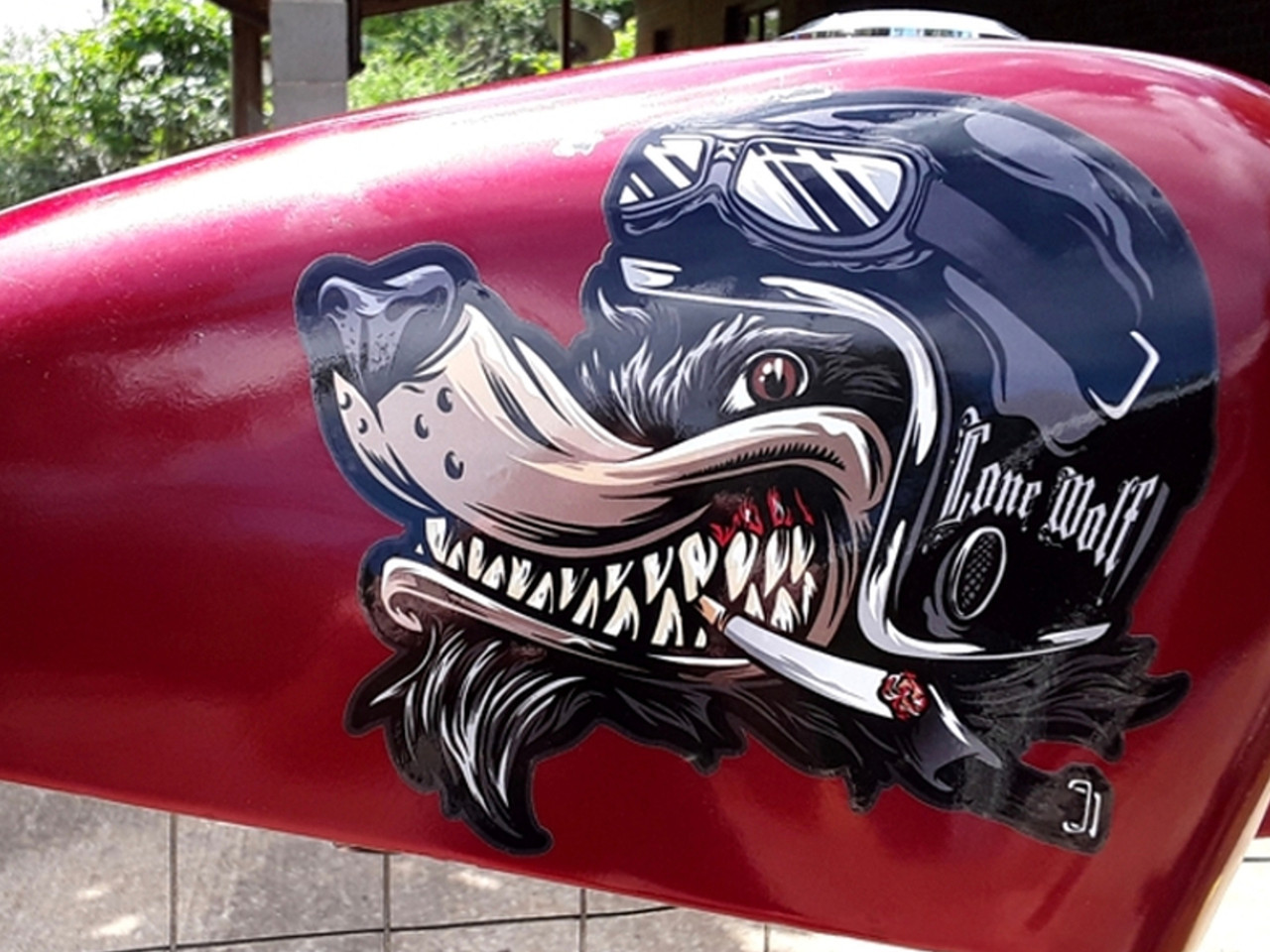 Lone wolf, Tank fender fork decals (6 piece set)