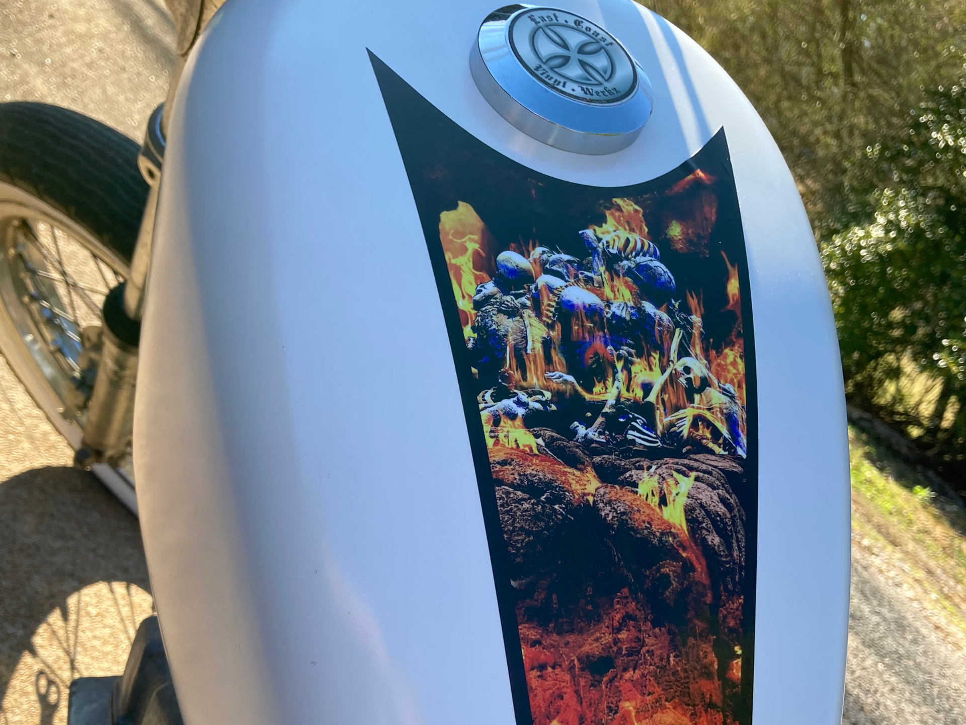 Premium Motorcycle Tank Decals & Custom Vinyl Graphics | East