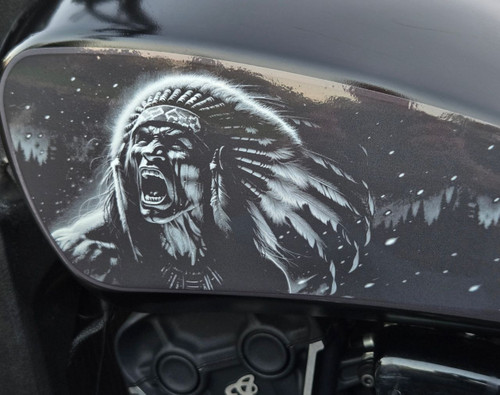 Custom Indian Scout graphics, No its not paint!