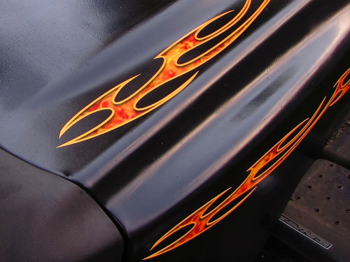 Tribal 'Fast' Flame decals - True Fire - 4pc Set