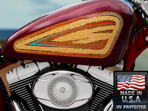 Old School | Orange cream | 2 pc | Sportster tank panels