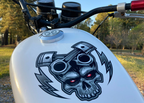 Pistonhead lightning - Tank & fork decals (6 piece set)  pick from 5 colors